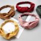 New Hair Bands Fashion  Accessories  Spring Suede Soft Solid  Color Headbands Vintage Cross Knot Elastic Hairbands32860994095