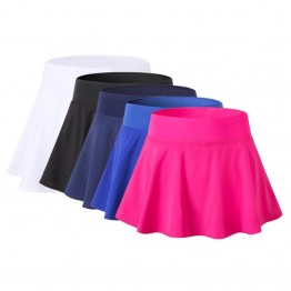 2018 Sports Tennis yoga Skorts Fitness Short Skirt Badminton breathable Quick drying Women Sport Anti Exposure Tennis Skirt