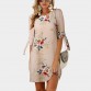 2018 Women Summer Dress Boho Style Floral Print Chiffon Beach Dress Tunic Sundress Loose Mini Party Dress Vestidos Plus Size 5XL