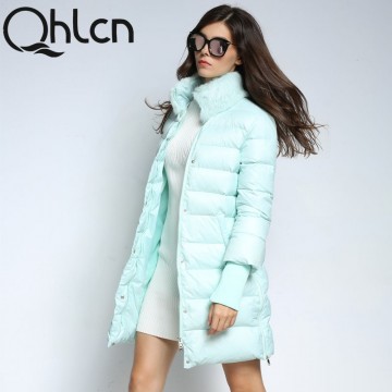 QHLCN 2018 winter duck down jacket women long coat parkas thickening Female Warm Clothes Rabbit fur collar High Quality32724637771
