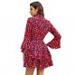 Red Shein Sequin Dress Women Sexy Omighty Plus Size Dress Long Sleeve Elegant Bohemian Dot Above Knee, Mini1000007026742