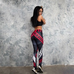 Sexy Hips Push Up Leggings Fitness Gyms Quick Dry Bottoms Trousers Fashion Women's Sporting Leggings New Letters Printed Pants 