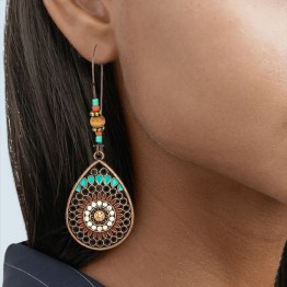 Vintage Boho  Ethnic Water  Drop Earrings Jewelry Accessories