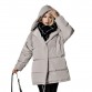 Winter Jackets Women 90 White Duck Down Parkas Loose Fit Plus Size Hooded Coats Medium Long Warm Casual Pink Snow Outwear32762789238